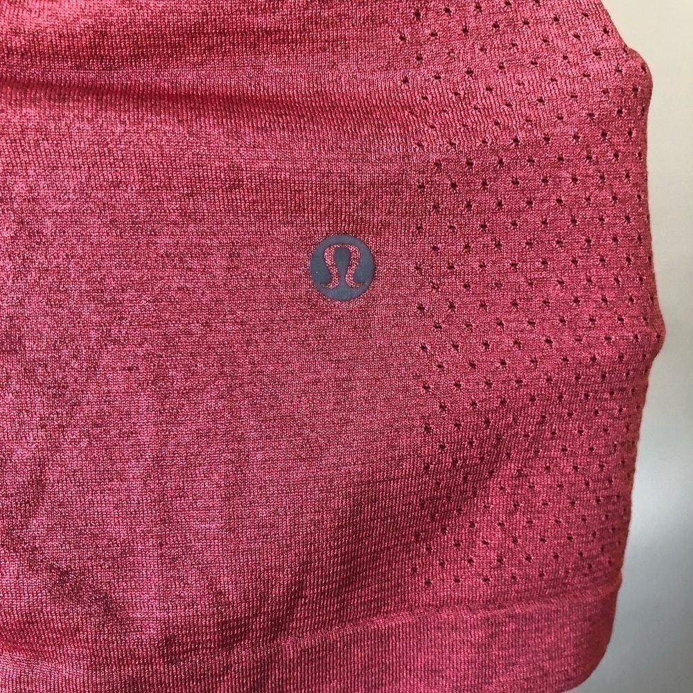 Lululemon MENS LARGE METAL VENT TECH LONG SLEEVE SHIRT TOP RED - Picture 8 of 10